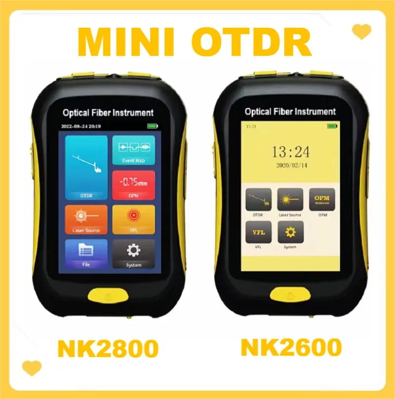 

NK2800/NK2600 Active Fiber Test 1550nm 80km Optical FTTH OTDR Tester Reflectometer With Event Map VFL OLS OPM Touch Screen