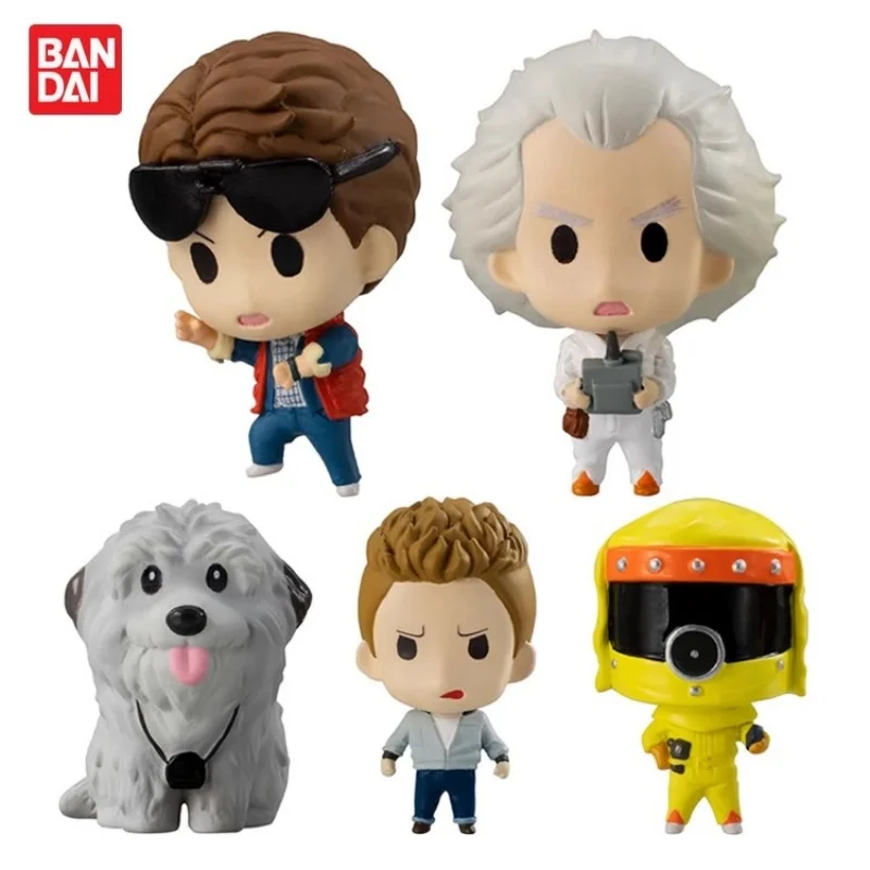 

Bandai Original 5Pcs Gashapon Back To The Future カプセルフィギュアコレクション Toys For Kids Gift Collectible Model Ornaments
