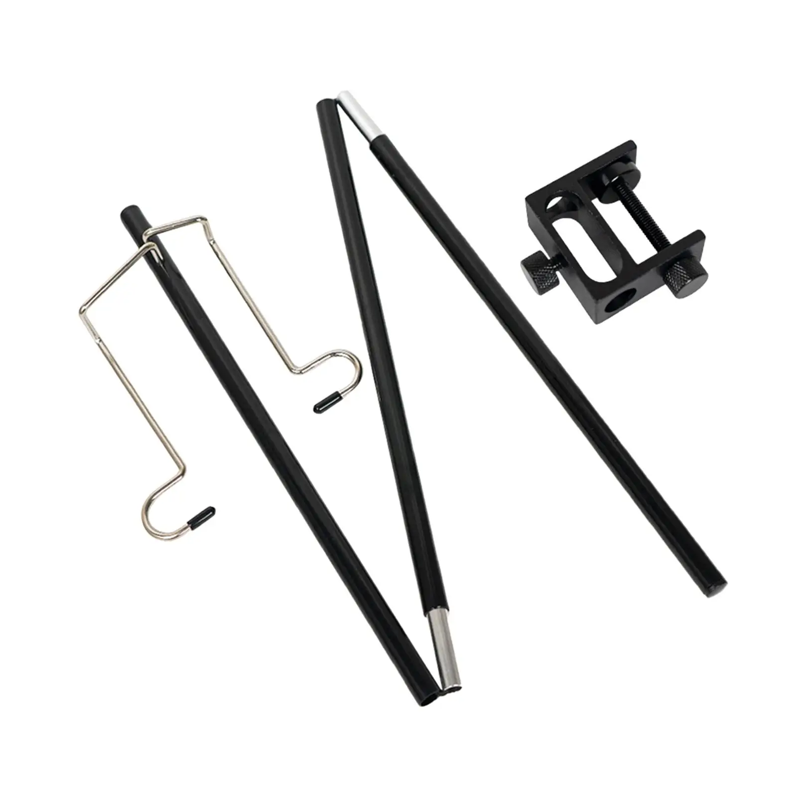 Lamp Bracket with Stake Hanger 3 Section Accessories Camping Holder for Camping Outside BBQ Backpacking