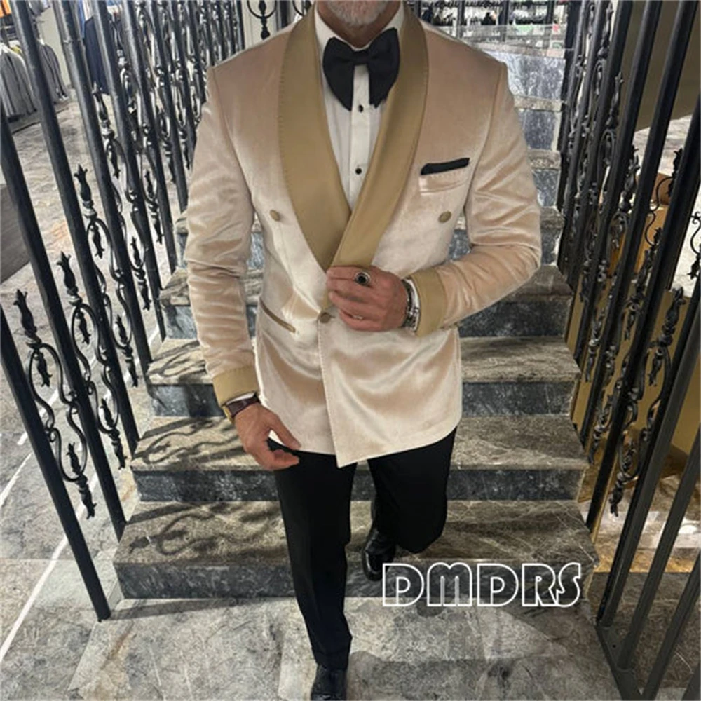 

Autumn Winter Velvet Suit Jacket for Men, XXS-7XL Plus Size Men's Suit Blazer with Shawl Collar, Customized Party Tuxedo Jackets