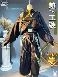 Xiao Came Genshin Impact Subduing demons Xiao Cosplay Costume Coat props accessories Ring tattoo handsome Halloween party set