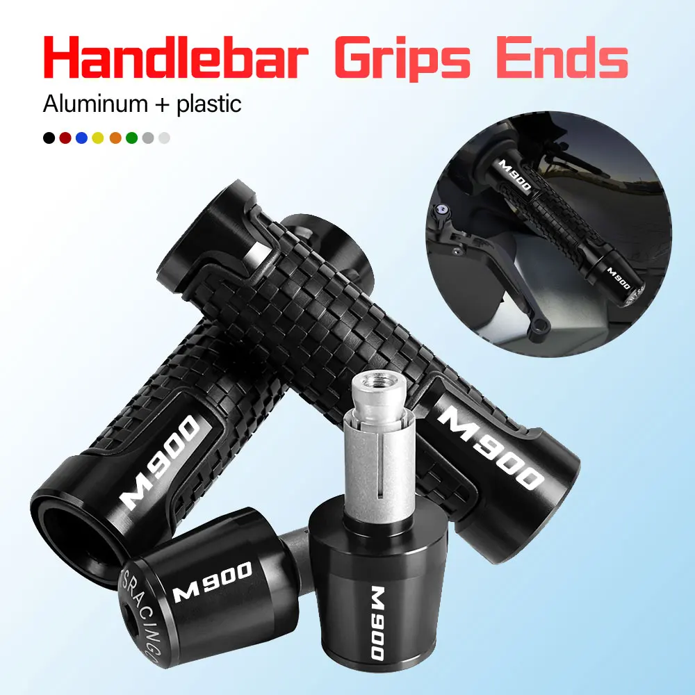 

7/8'' Anti-Slip Grip Hand Motorcycle Handlebar Handle Bar Grips End Plug FOR DUCATI M900 1998 1999 2000 2001 2002 2003 2004 2005