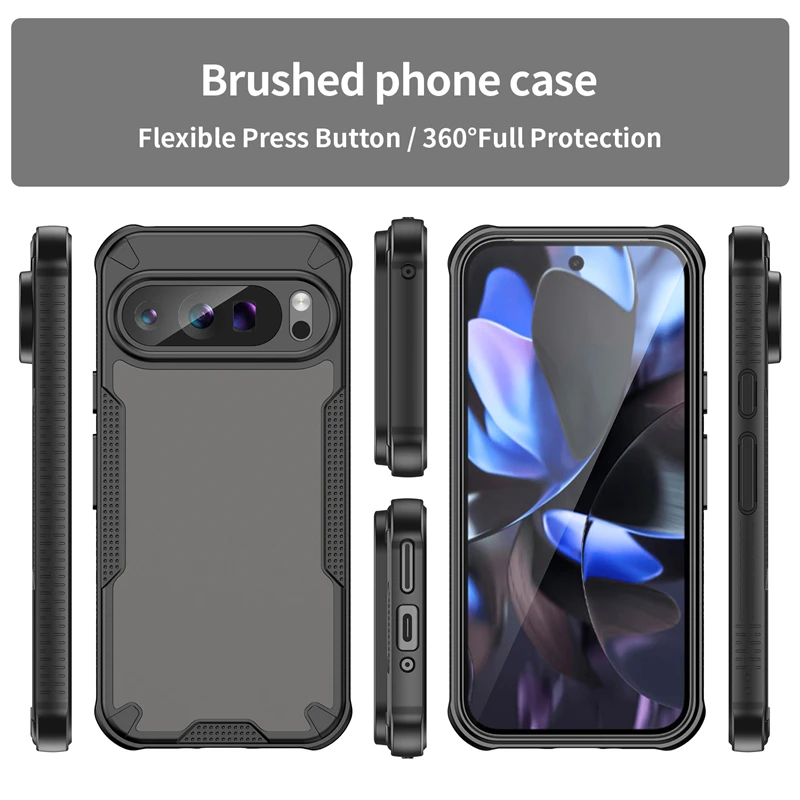For Google Pixel 9 Pro Case Cover Google Pixel 9 Capa New Shockproof Transparent Colour Frame Clear Fundas Google Pixel 9 Pro XL