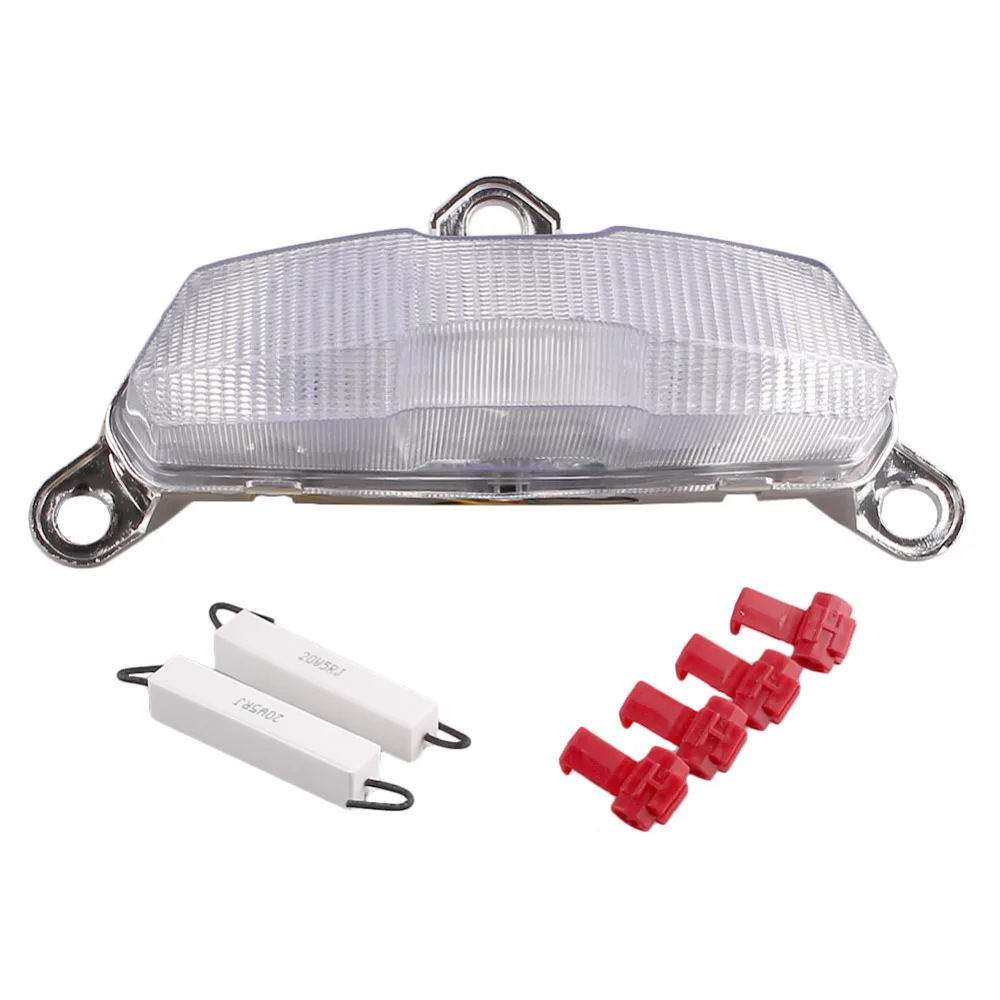 E-Mark Motorcycle Integrated LED Rear Tail Brake Light Turn Signal Stop Lamp Taillight For KAWASAKI NINJA ZX-6R ZX-9R 1995-1997