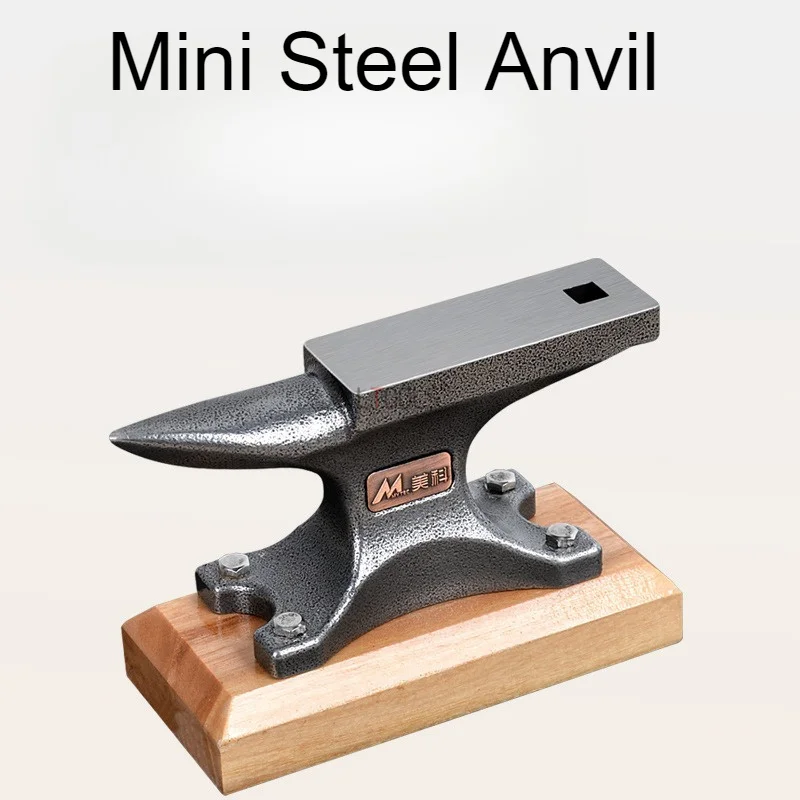 

Mini Steel Anvil New Vintage Horned Delicate High Hardness for Jewelry High-precision Parts Processing DIY Anvil Accessories