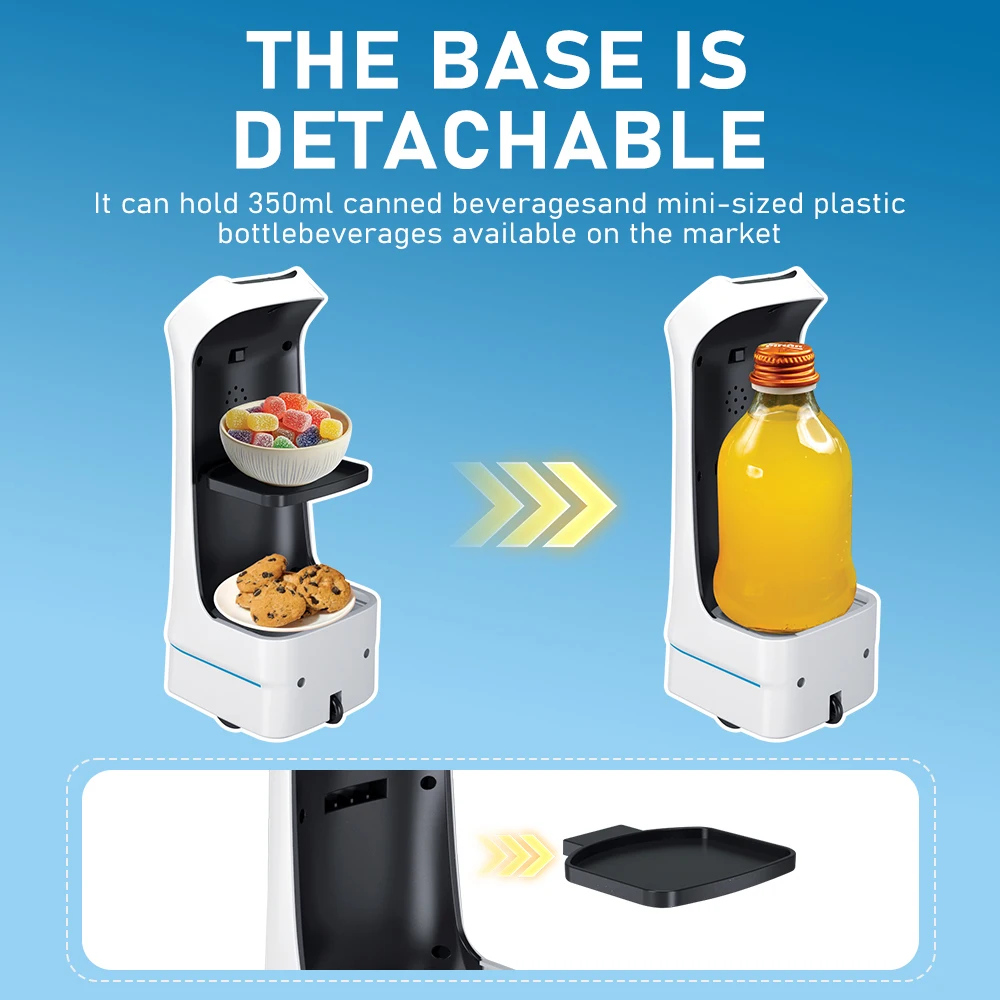 Giocattolo robot per la consegna di cibo RC 2.4G con luce e suono, set da cucina per giochi di finzione per bambini, regalo interattivo per Natale Capodanno