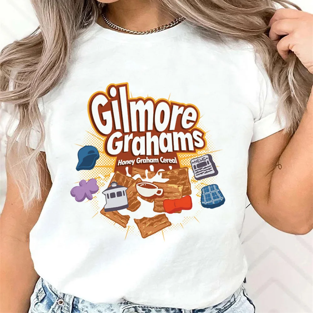 Gilmore Girls tshirt women summer Y2K designer top female Japanese funny 2000s clothes