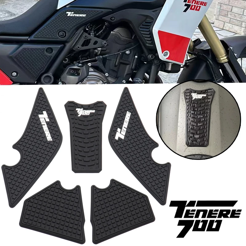 Tenere700 Non-slip Side Fuel Tank Stickers Waterproof Pad Stickers For YAMAHA Tenere 700 Rally T700 XTZ 690 T 700 2019-2022