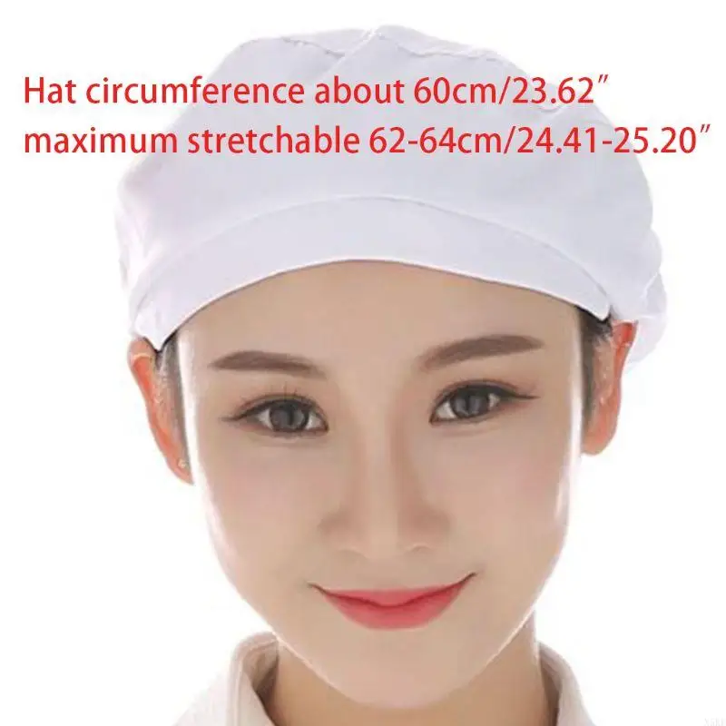 N5KE Bouffant Service Hairproof Hair for Head Cover Solid Color Work Chef HA