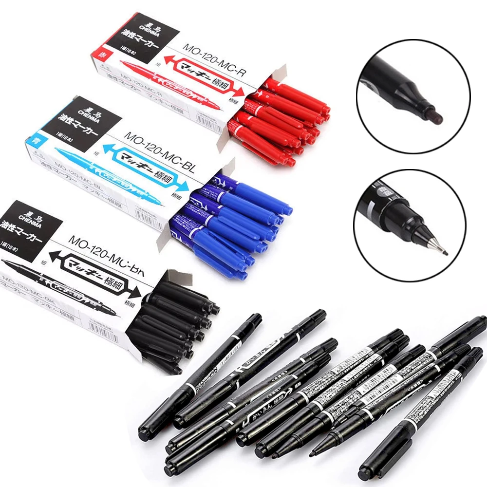 

10/5/3 шт., маркеры для кожи татуировки, ручка, писец, принадлежности для перманентного макияжа, инструмент, чернила, водостойкий маркер, ручка