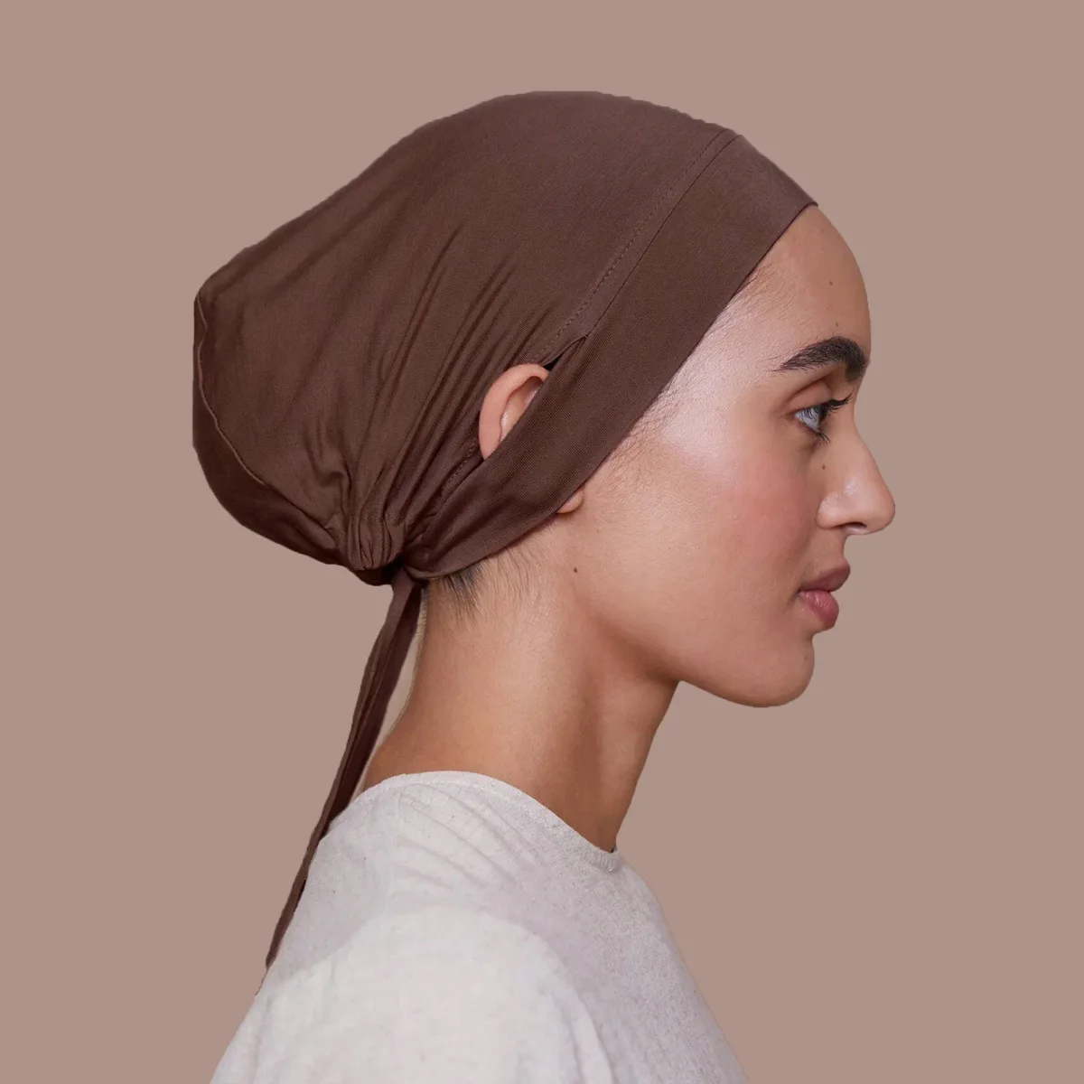 Gorro de turbante musulmán Modal, gorros interiores Hijab Ninja, pañuelo interior elástico islámico, gorros de la India, turbante femenino