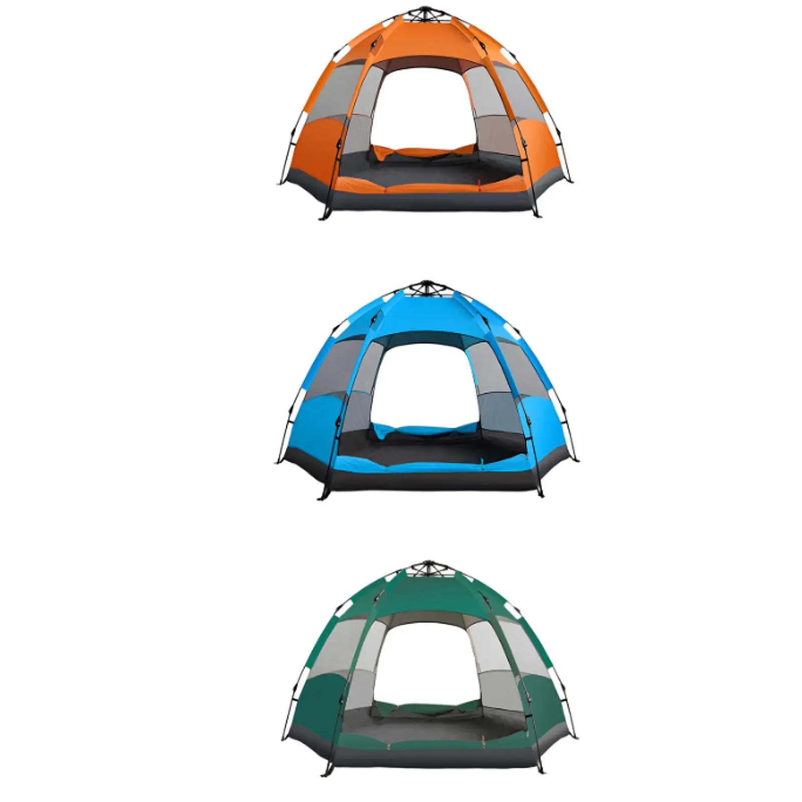 

Automatic Camping Tent Weatherproof Breathable Stable Rainproof for Family Trips Fishing Backpacking Mountain Climbing Outings