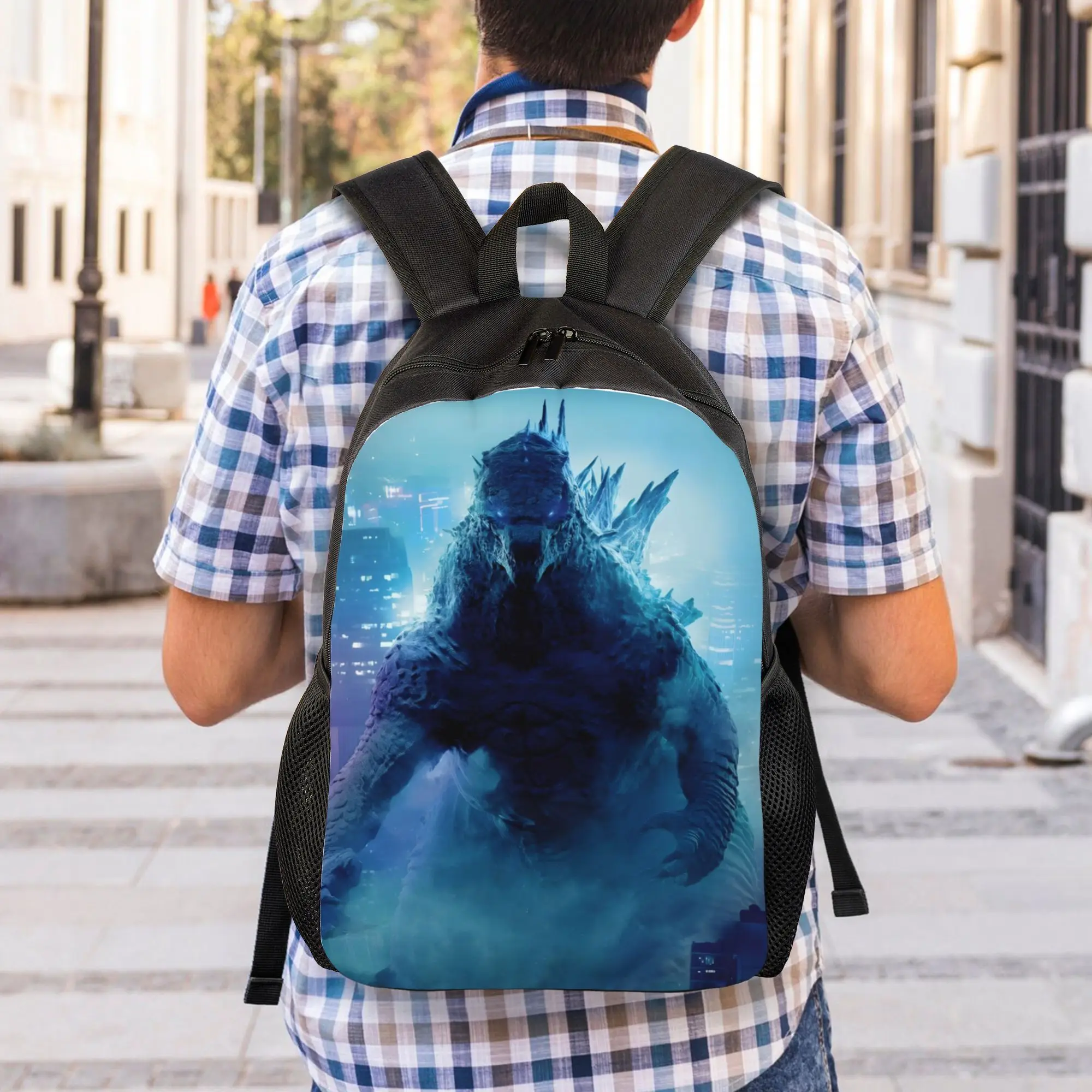 1Piece Backpack Ancient Beast New School Year Handbag Campus  Godzilla Birthday Gift New Term Starts - view 5