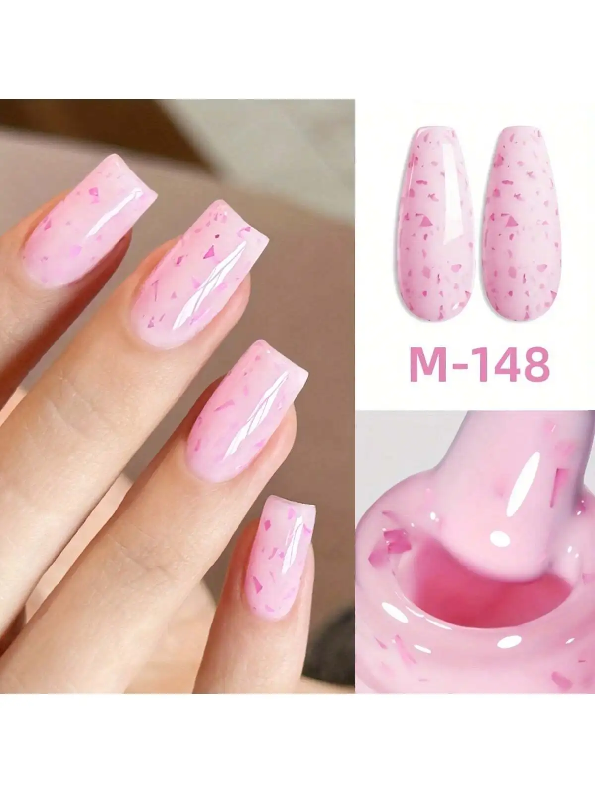 XEIJAYI 1개 15ML 크림 크러쉬 다이아몬드 네일 젤 다채로운 색상의 세미 퍼머넌트 네일 아트 UV LED 네일 살롱 DIY 네일 살롱 젤