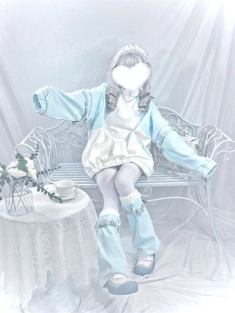 

Американская винтажная верхняя одежда на молнии с буквенным узором и длинными рукавами в стиле пэчворк в стиле киберпанк, модная карманная субкультура с капюшоном Y2k, осень 2023 г.