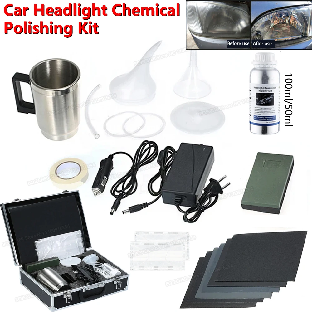 

Car Headlight Polish Restoration Kit Automotive Headlight Care Tool Headlight Restoration Kit Car Headlight Restoration Liquid