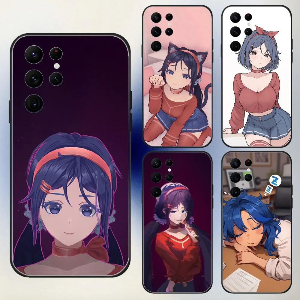 

Game M-MiSide Mita Cute Phone Case For Samsung S25,24,23,30,21,10,9,Ultra,Plus,Lite,FE,5G Black Soft Case