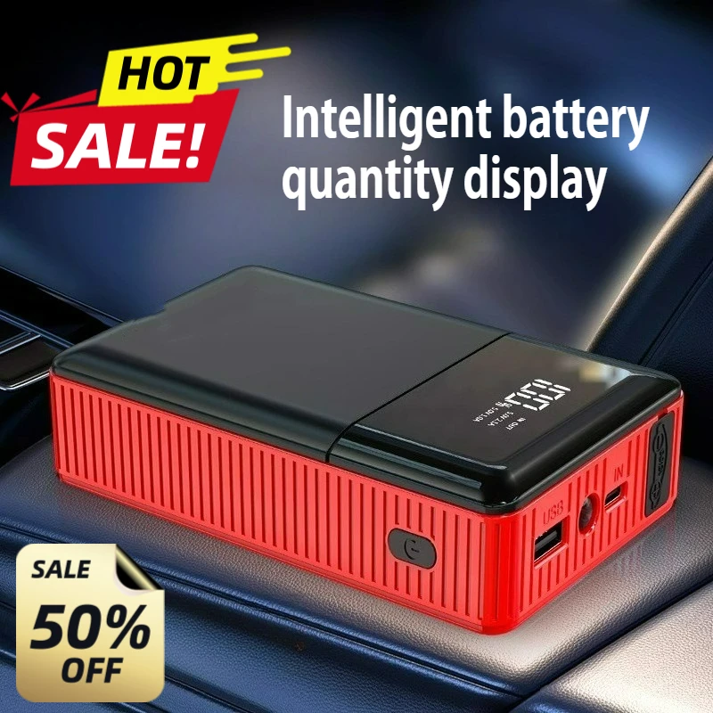 

12 В для автомобильного аккумулятора, портативный аварийный аккумулятор с воздушным компрессором для транспортных средств