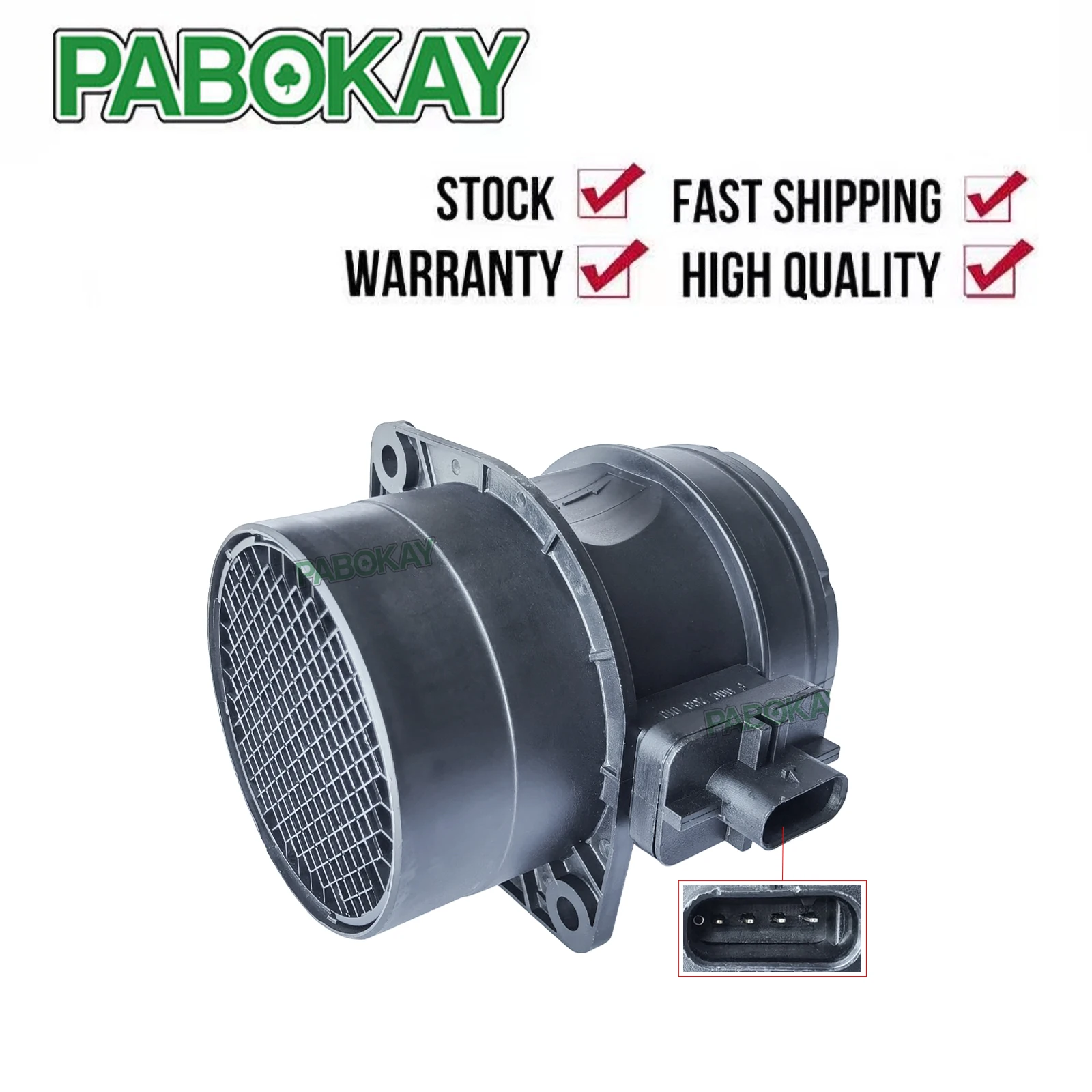 

MAF Mass Air Flow Meter Sensor For AUDI VW SKODA SEAT 2.0 TDi 0281002956 03L906461A 8ET009149-441