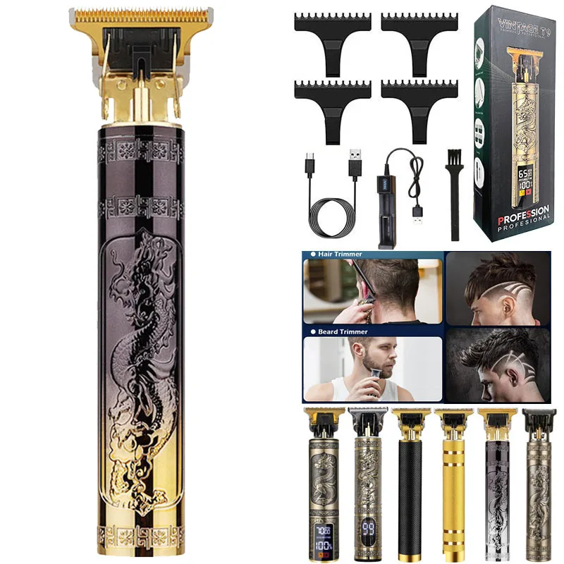 Vintage niska cena bezprzewodowe ostrze ze stali węglowej mężczyźni profesjonalny salon fryzjerski broda elektryczne ścinanie włosów golenie maszyna wykańczająca