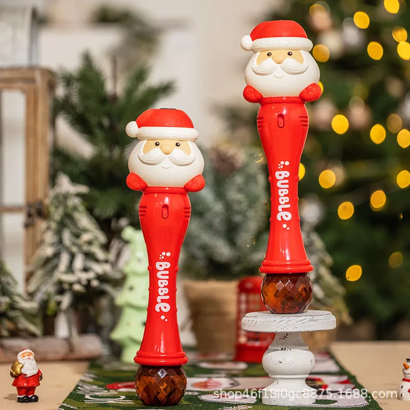 

Christmas Halloween Ghost Pumpkin Bubble Stick Blowing Bubble Outdoor Toy Snowman Handheld Bubble Machine