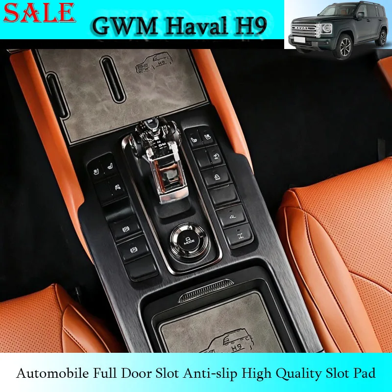 

Подходит для GWM Haval H9 2024, автомобильный слот для полной двери, противоскользящая, высококачественная накладка для автомобильного дверного слота, детали для внутреннего украшения