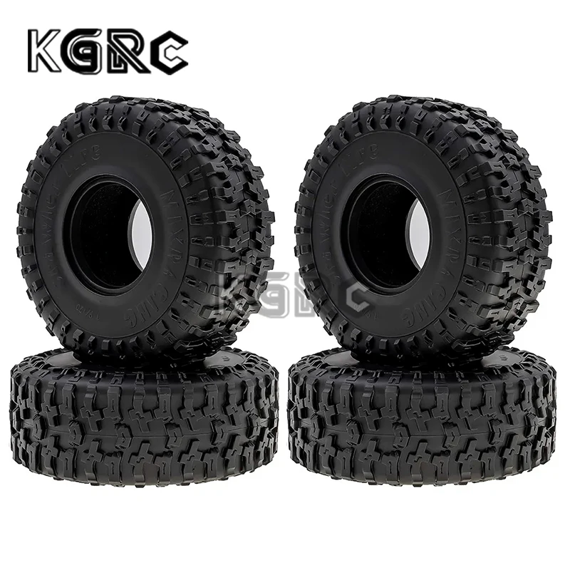 4pcs 1.9 Inch Rubber Tyre 116*45mm For 1/10 Rc Crawler Car Traxxas Trx4 Axial Scx10 Wraith Scx10 Yikong Rgt Wrangler 1.9 Wheel