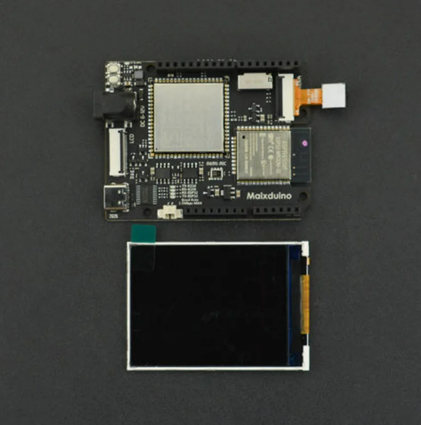 لوحة تطوير Maixduino AI مع K210 RISC-V، ESP32 WiFi BT، والكاميرا وشاشات LCD، متوافقة مع عامل نموذج Arduino UNO