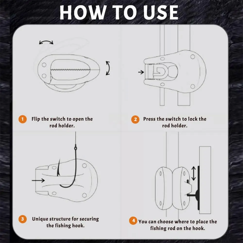 4Pcs Portable Beach Fishing Pole Holder Multifunctional Rod Holder Fishing Rod Rack Fishing Accessories