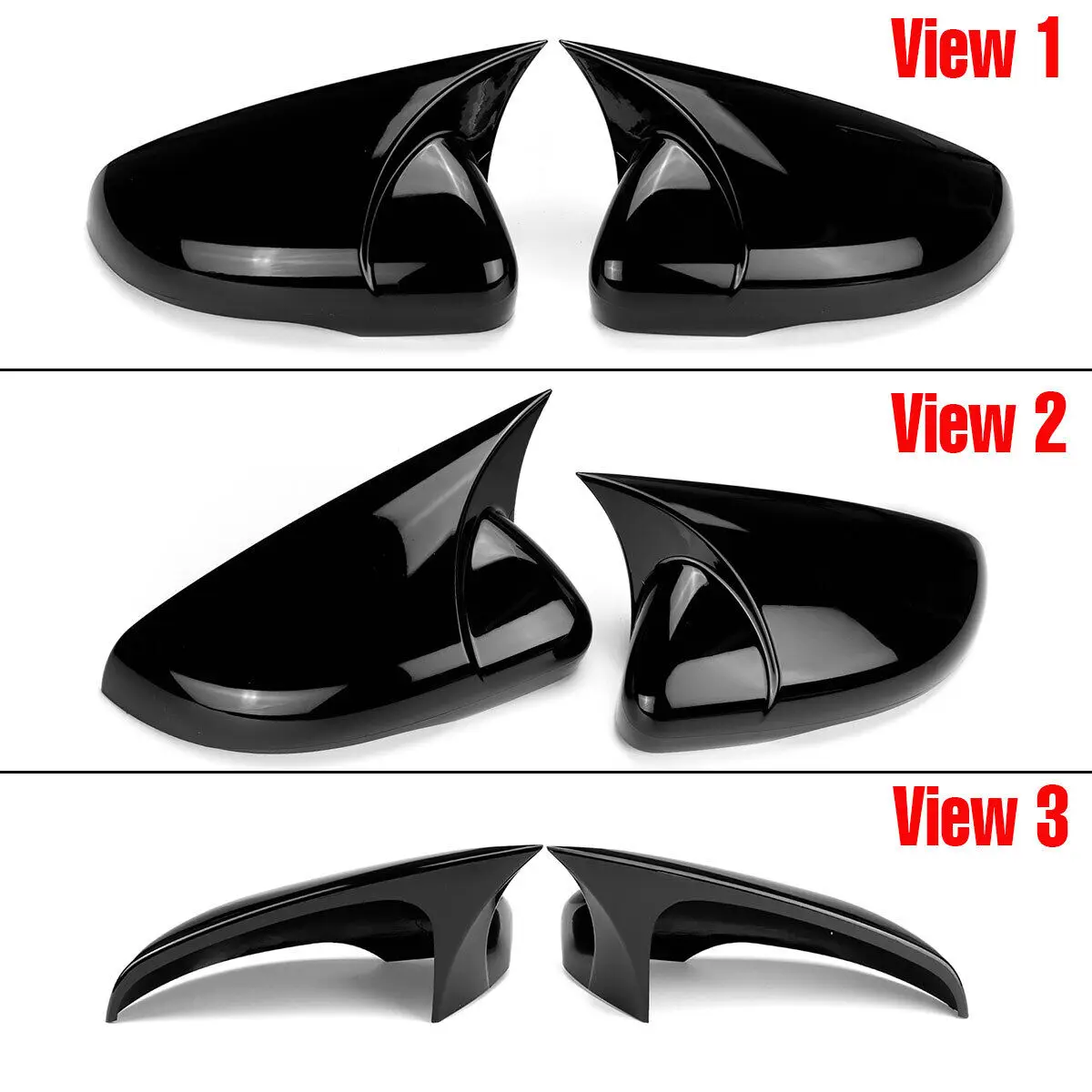 2PCS For VW For Volkswagen Golf 6 MK6 GTI GTD 2009-2013 Car Side Rear View Mirror Covers Caps