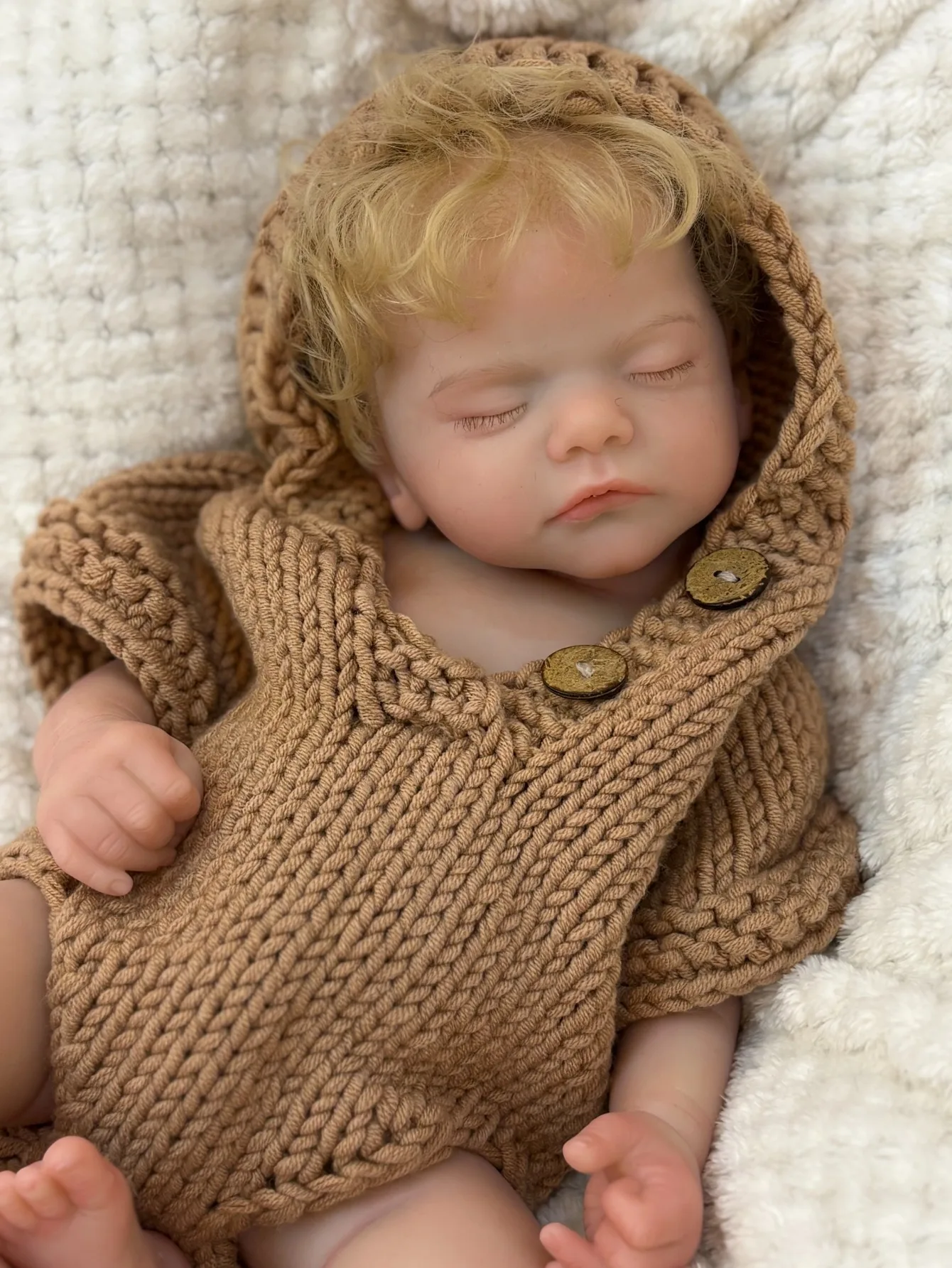 18 بوصة Realista Bebe Reborn de Silicona Sam النوم سيليكون تولد من جديد الصبي لمسة ناعمة الأطفال هدية عيد ميلاد