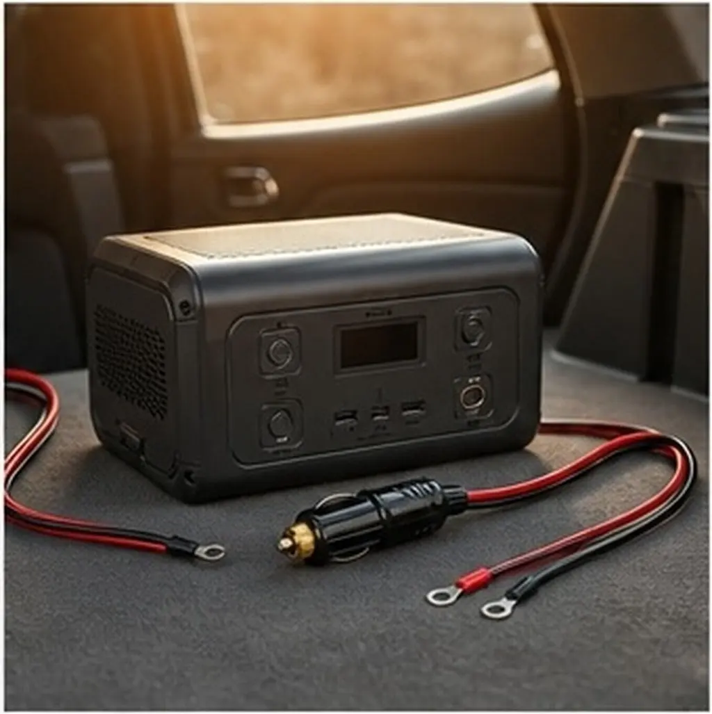 Car Inverter Cable Copper Wire Terminal Premium Pc High Temperature Resistant Power Supply Cord for Car Electric Appliances