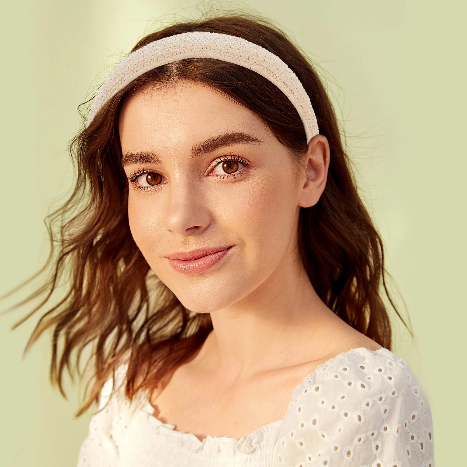 

2pcs Raffia Headbands Women Straw Hairband Ribbons Plastic Girl Twist Knotted Chic Comfortable Reliable Hair Ornament Unique
