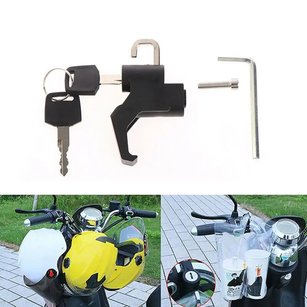 Anti-theft E-bike Helmet Lock Hook Aluminum Alloy Hook Motorcycle Tuning Accessories Security Motorb Helmet Lock Hook