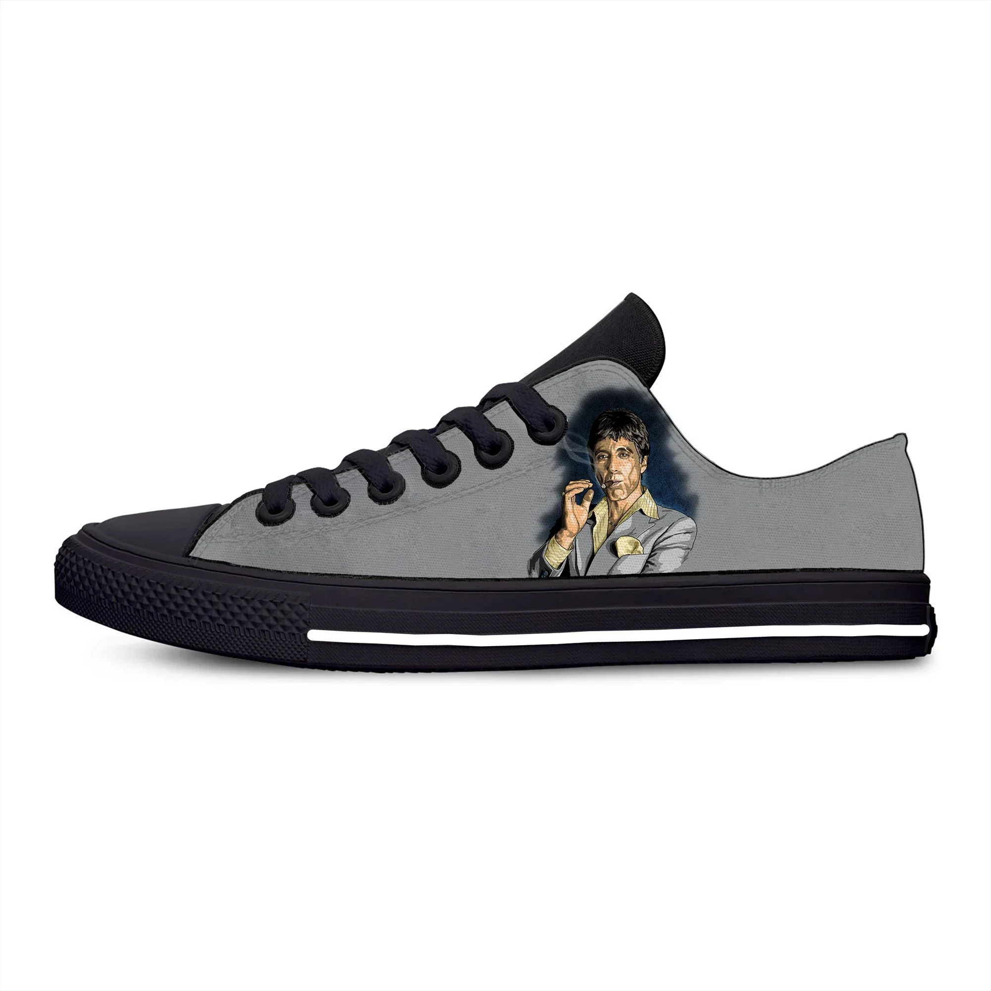 

Hot Scarface Tony Montana Movie Funny Cool Fashion Casual Shoes Breathable Men Women Sneakers Low Top Lightweight Board Shoes
