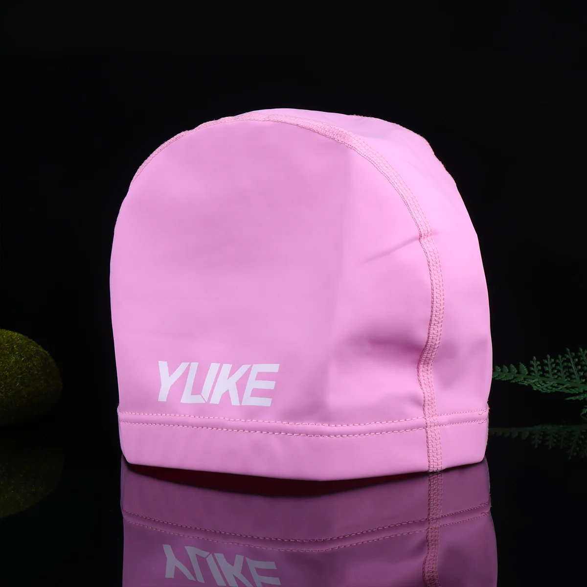 1pc Elastic Swimming Caps Unisex Waterproof Swim Hair Ear Protection Hats for Adults (Pink) women swimming cap