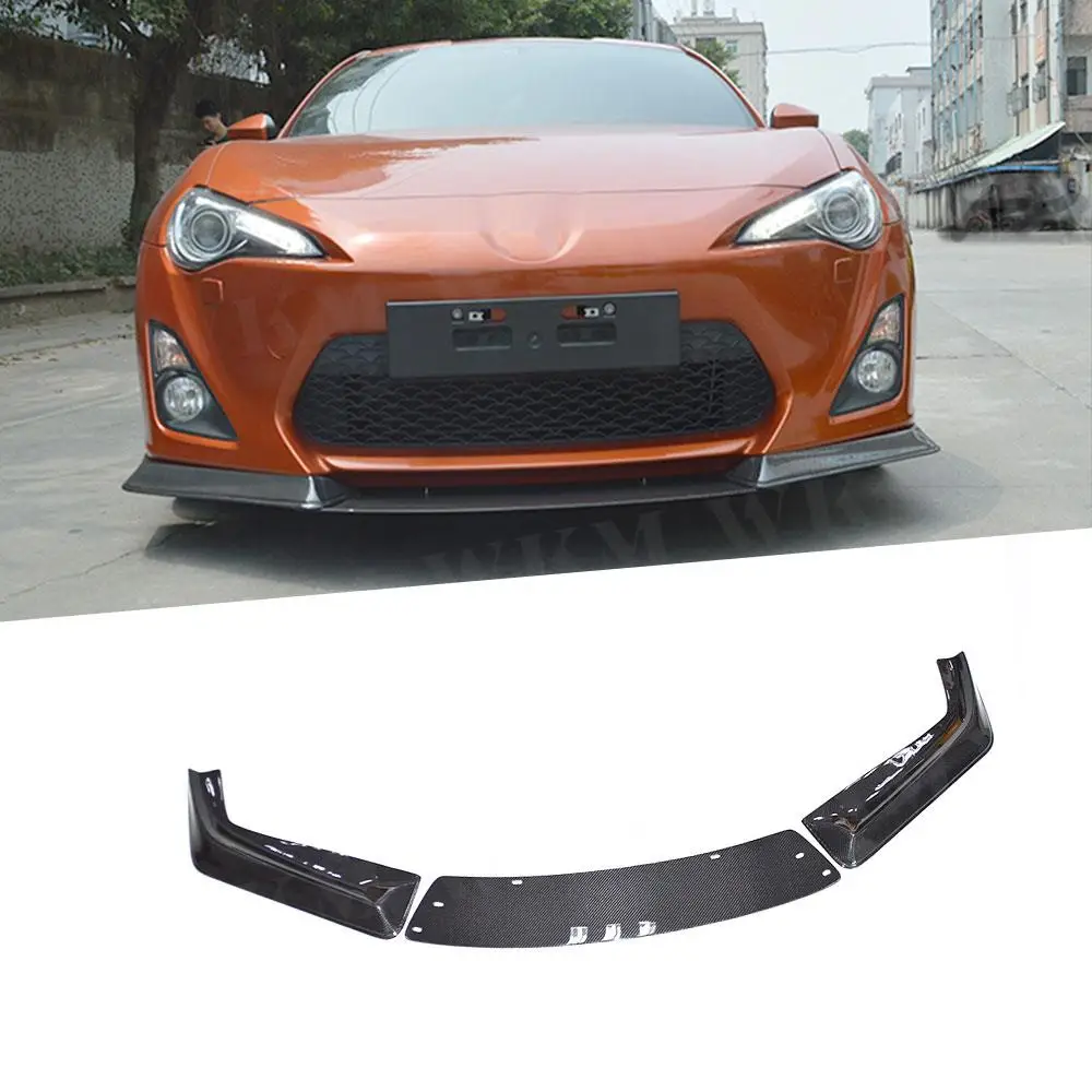 

Front Bumper Lip Splitters Chin Splitters Canards for Toyota GT86 J Style 2014 2015 2016 Carbon Fiber Front Lip Spoiler FRP