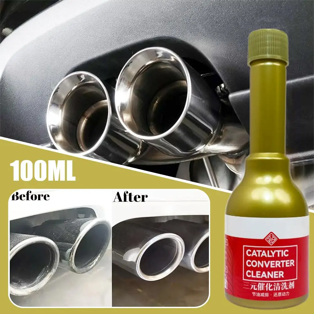 100ML Catalytic Converter Cleaner Exhaust & Emissions CSV Catalysts System Easy Cleaner Accelerators Cle Automobile Clean E L3Y1