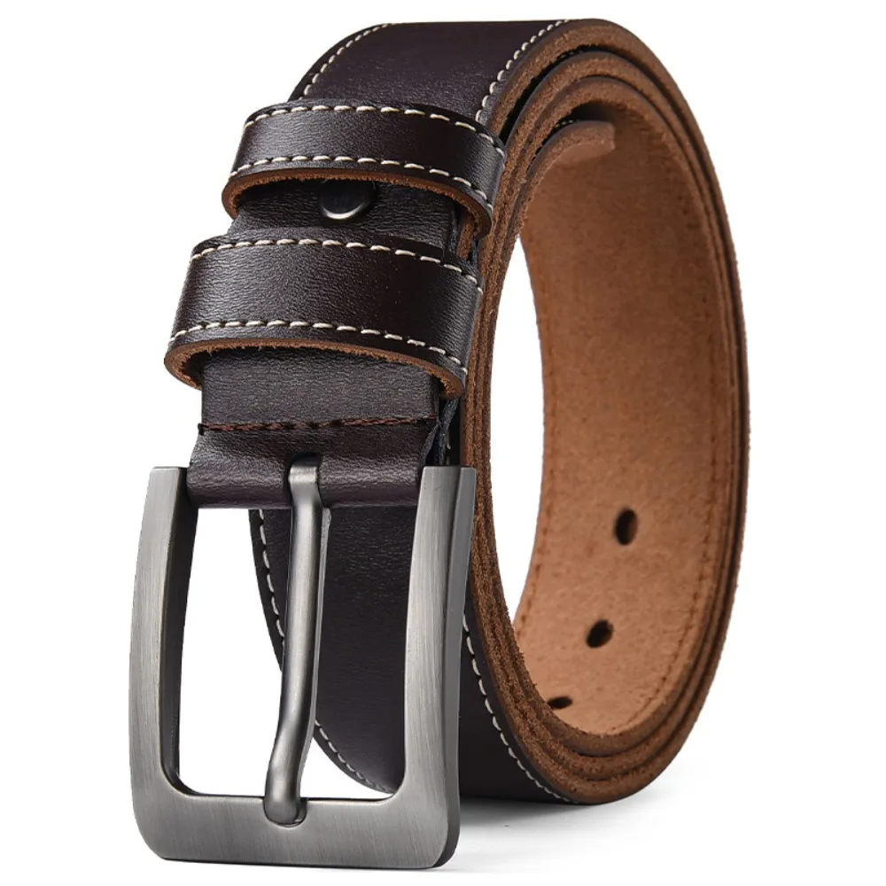 

Waist Accessories Retro Men Belt Classic Versatile Casual Belts Durable Leather Belt Male