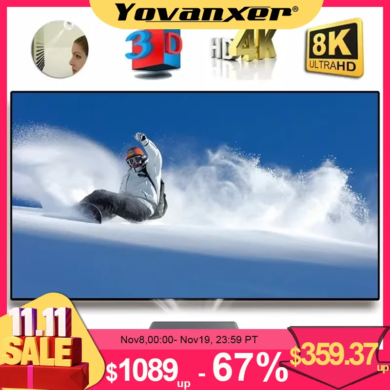 2025 حار ALR PET كريستال إطار ثابت شاشة الإسقاط CLR UST الضوء المحيط رفض لجهاز العرض القصير للغاية 130 بوصة ماكس #1