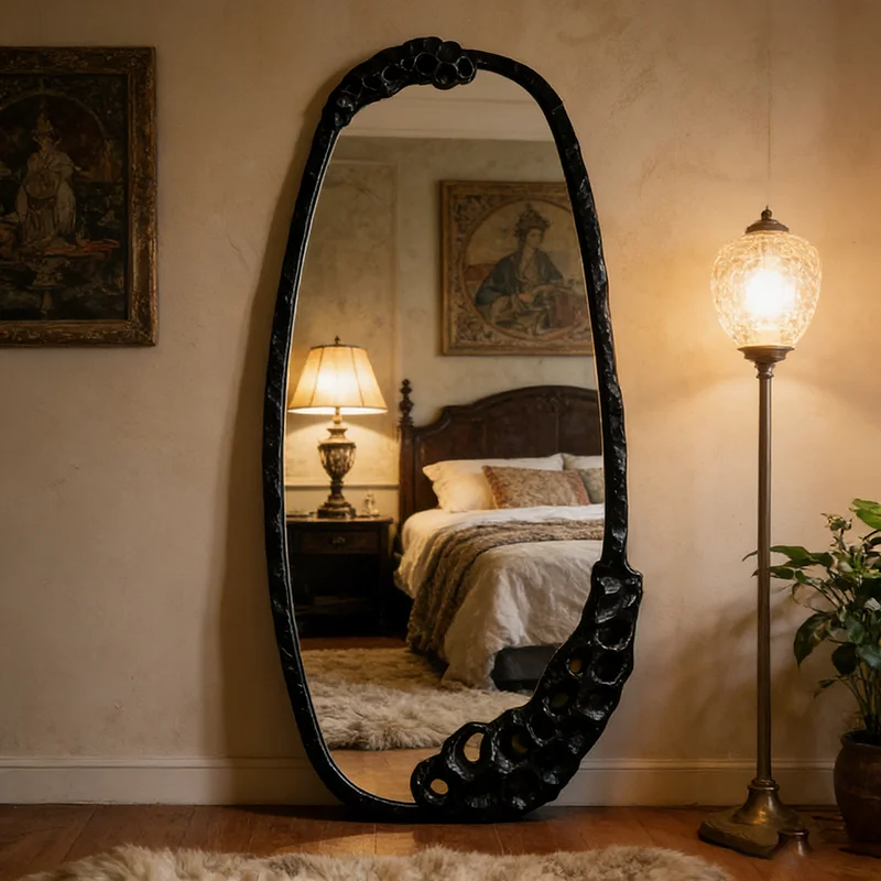 

Bathroom Floor Mirror Funky Luxury Long Nordic Bedroom Girls Standing Items Men Full Body Mirror Moving Espelhos Home Products