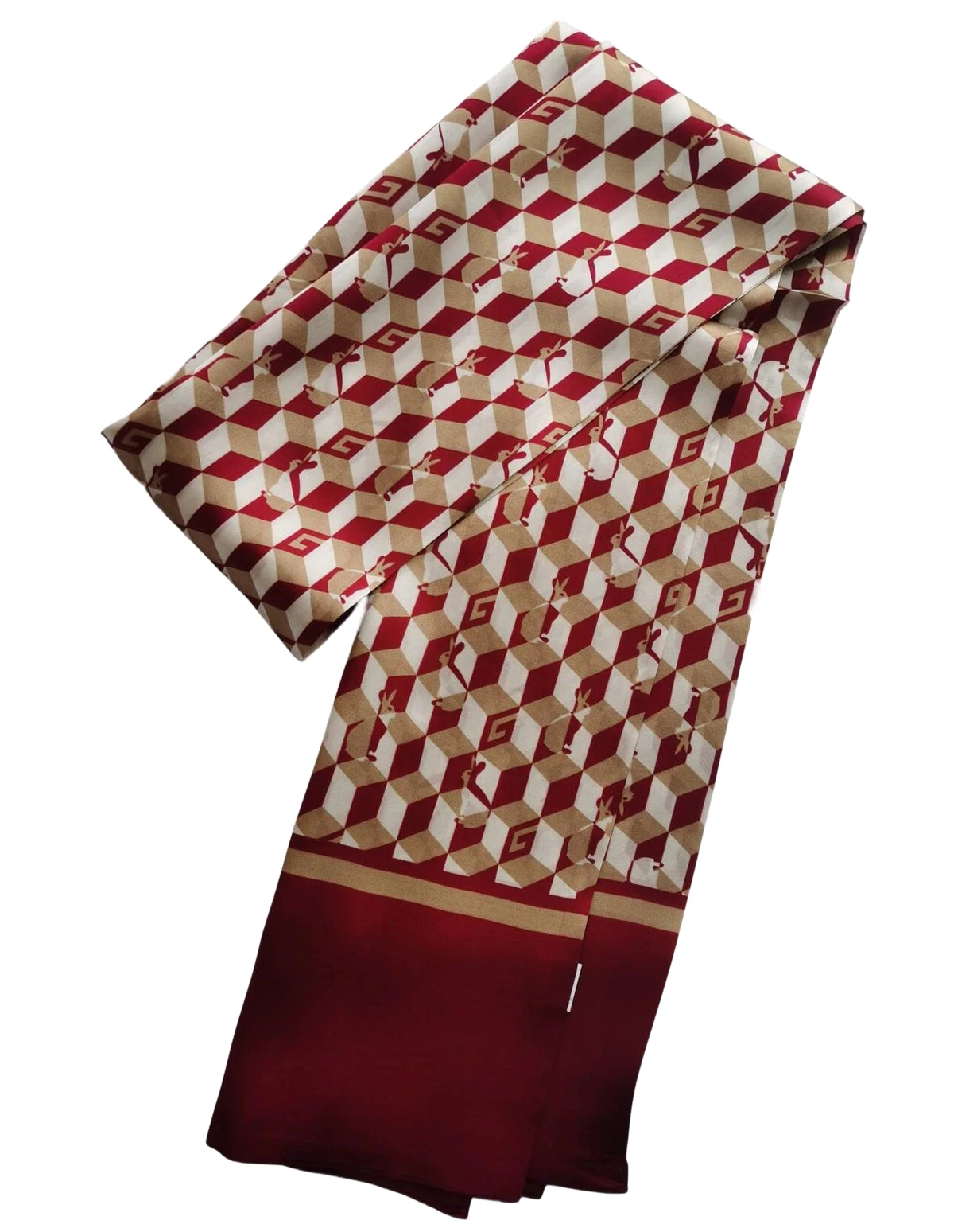 Мужской длинный шарф из 100 шелка с квадратным узором, деловая рубашка с галстуком, красный, синий, двухслойный