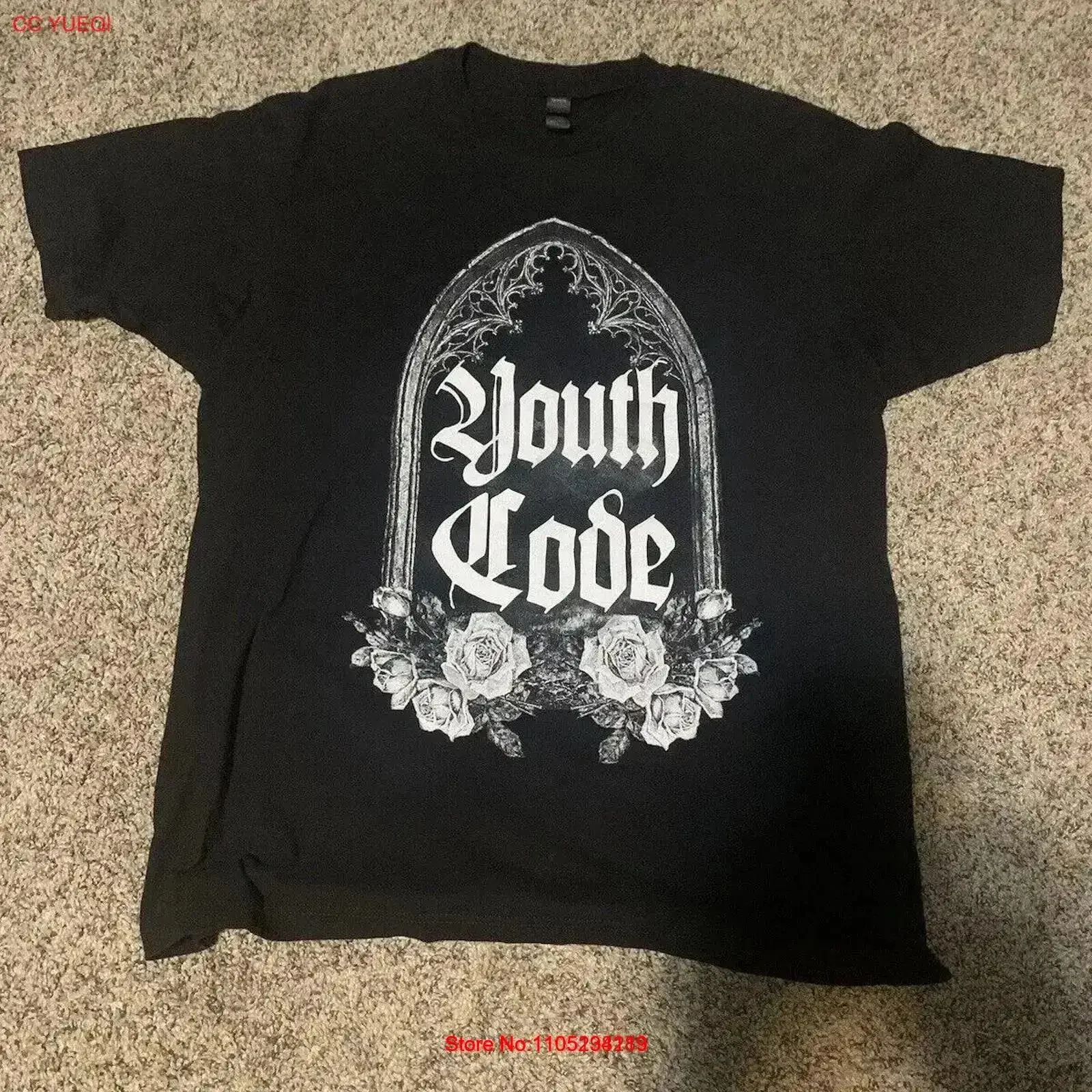Youth Code large shirt hardcore industrial black metal ultra RARE vintage Washed streetwear Comfortable vintage Washed Stylish