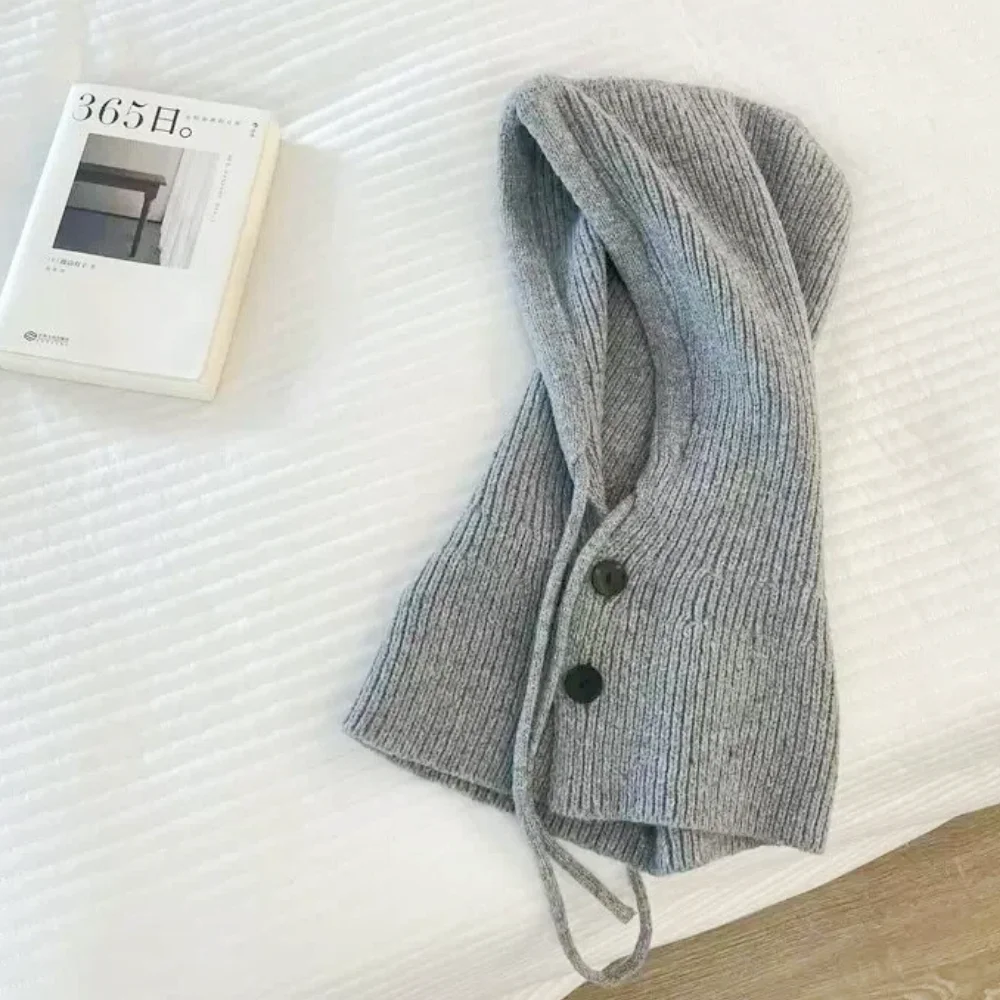 حار بيع جديد أزياء المرأة الشتاء بالاكلافا قبعة مقنعين الرقبة أدفأ يندبروف متماسكة قبعة السفر في الهواء الطلق الشتاء قبعة قبعات #2