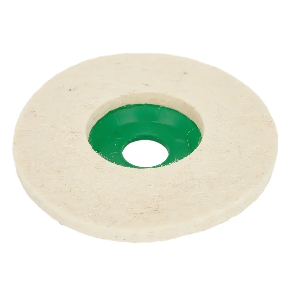 5in/125mm Wool Polishing Wheel Buffing Pad Angle-Grinder Wheel Felt Polishing Pad Discs For Metal Marble Glass Ceramic Polishing