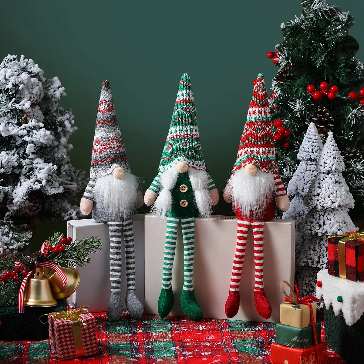 

Nordic style Christmas Faceless Old Man Doll Long Leg Elf Decoration Christmas Tree Decoration Party Atmosphere Decoration Gift