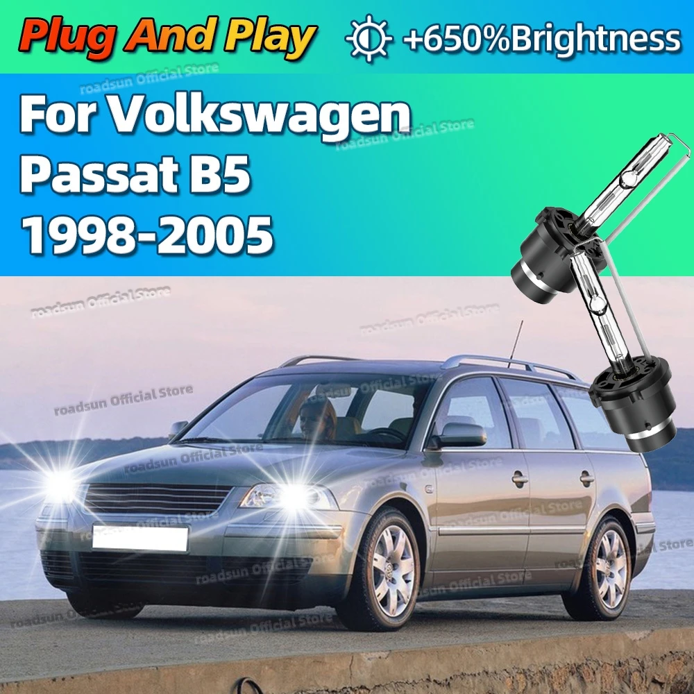 

HID D2S 35 Вт ксеноновая лампа 6000K, автомобильная фара, ярко-белая для Volkswagen Passat B5 1998 1999 2000 2001 2002 2003 2004 2005