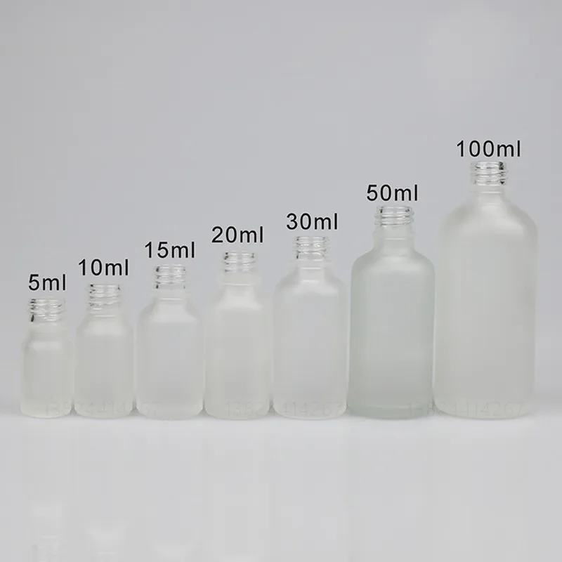 

5ml -100ml Frosted Glass Dropper Bottle Oill bottle With The Child Resistant Lids For Perfume Essential Oil Bottles