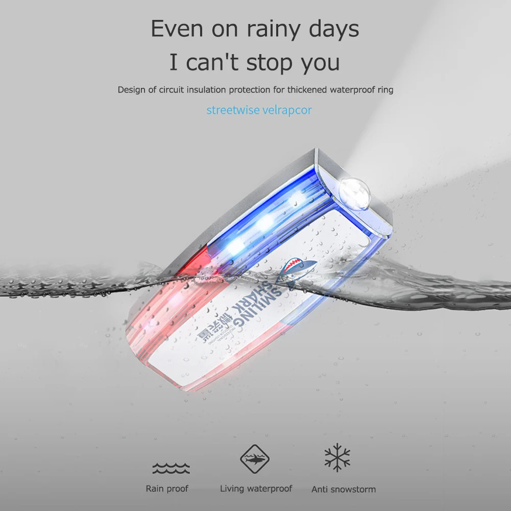 متعددة الوظائف إنذار فلاش إشارة ستروب مصباح مقاوم للماء أحمر أزرق تحذير السلامة الشعلة USB شحن لدورية عامل الصرف الصحي