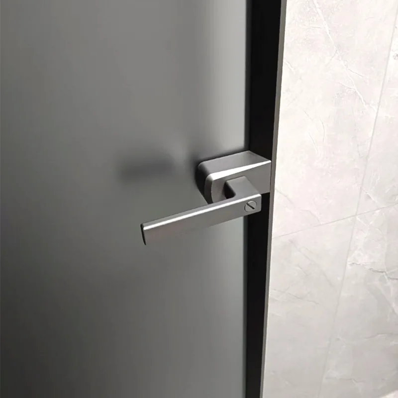 الإنترنت المشاهير الأوروبي الجير القطران الرمال المنزلية باب زجاجي ضوء الباب الفاخرة سبائك الألومنيوم باب المرحاض الحمام #4